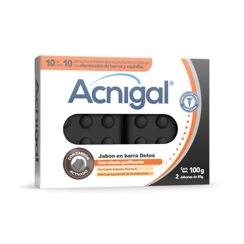 2 Jabón.ACNIGAL Barra Detox 50 g