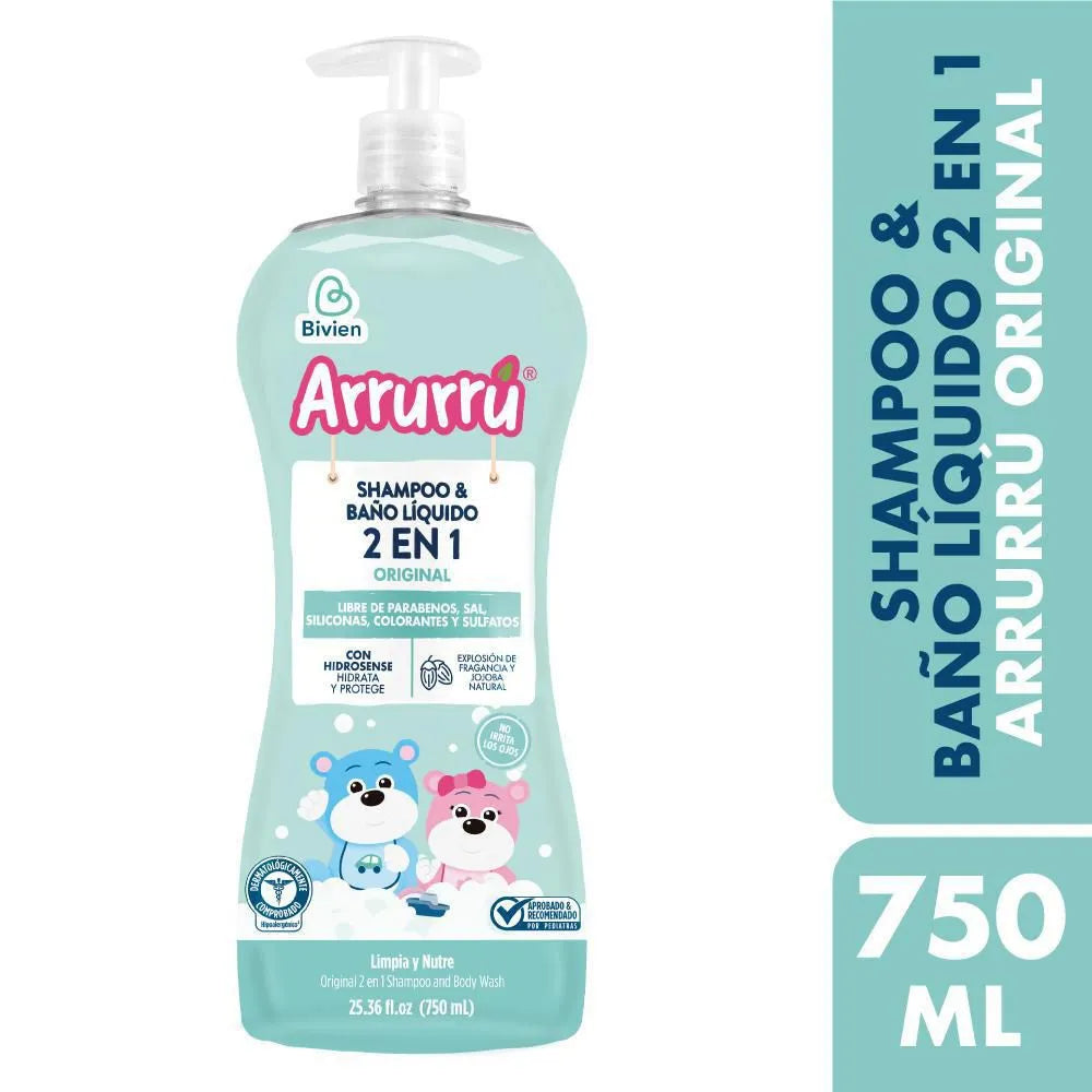 Cha Y Bano Liq. 2en1 Arrurru Orig. 750ml