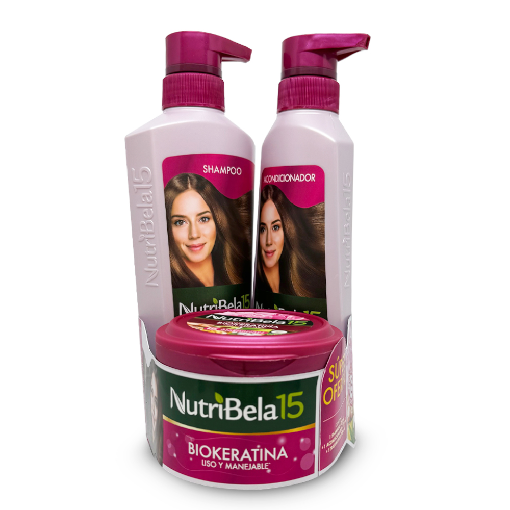 Kit NutritivaBELA Biokeratina Cha+aco+trat.
