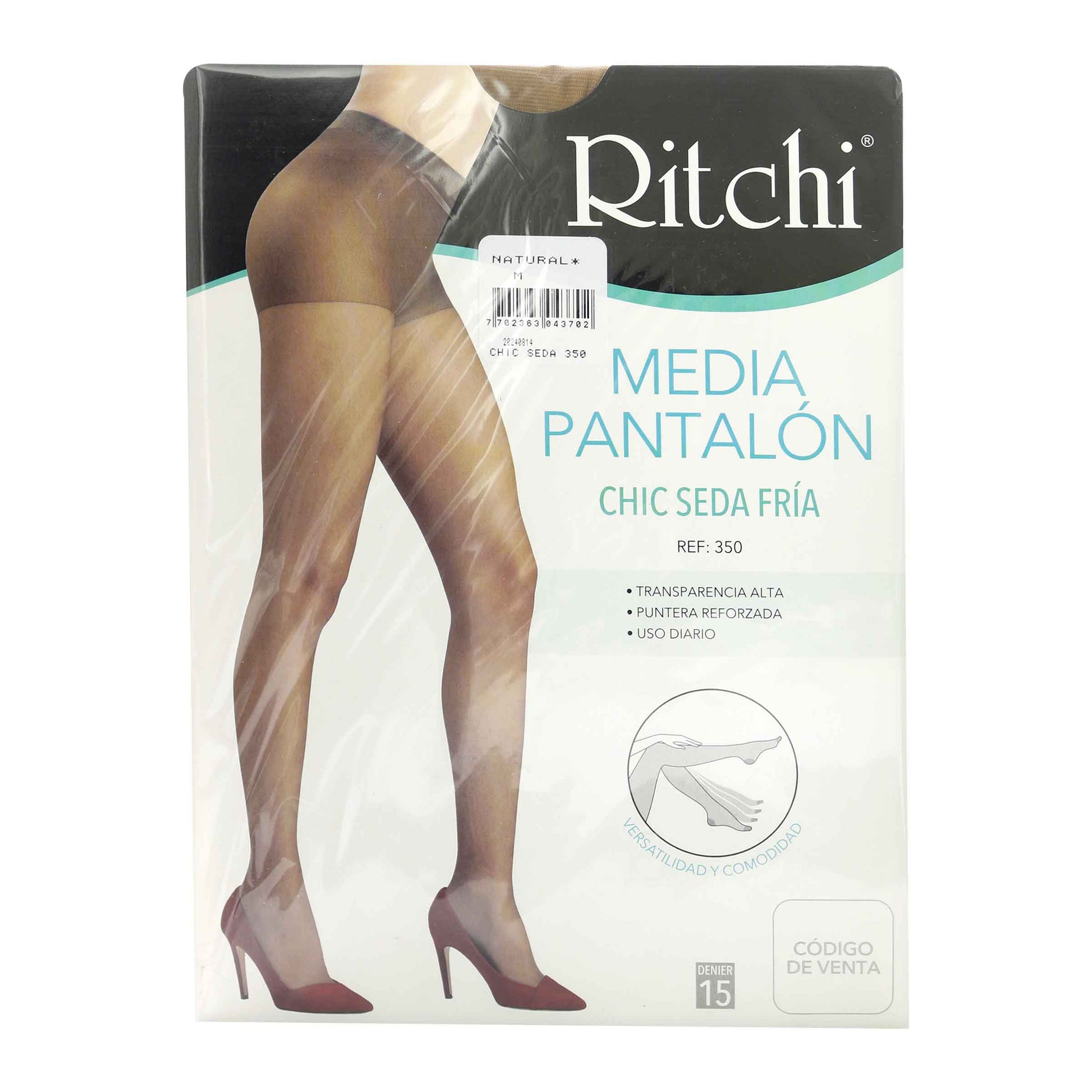 Medias Pant.ritchi Chic Seda Natural M