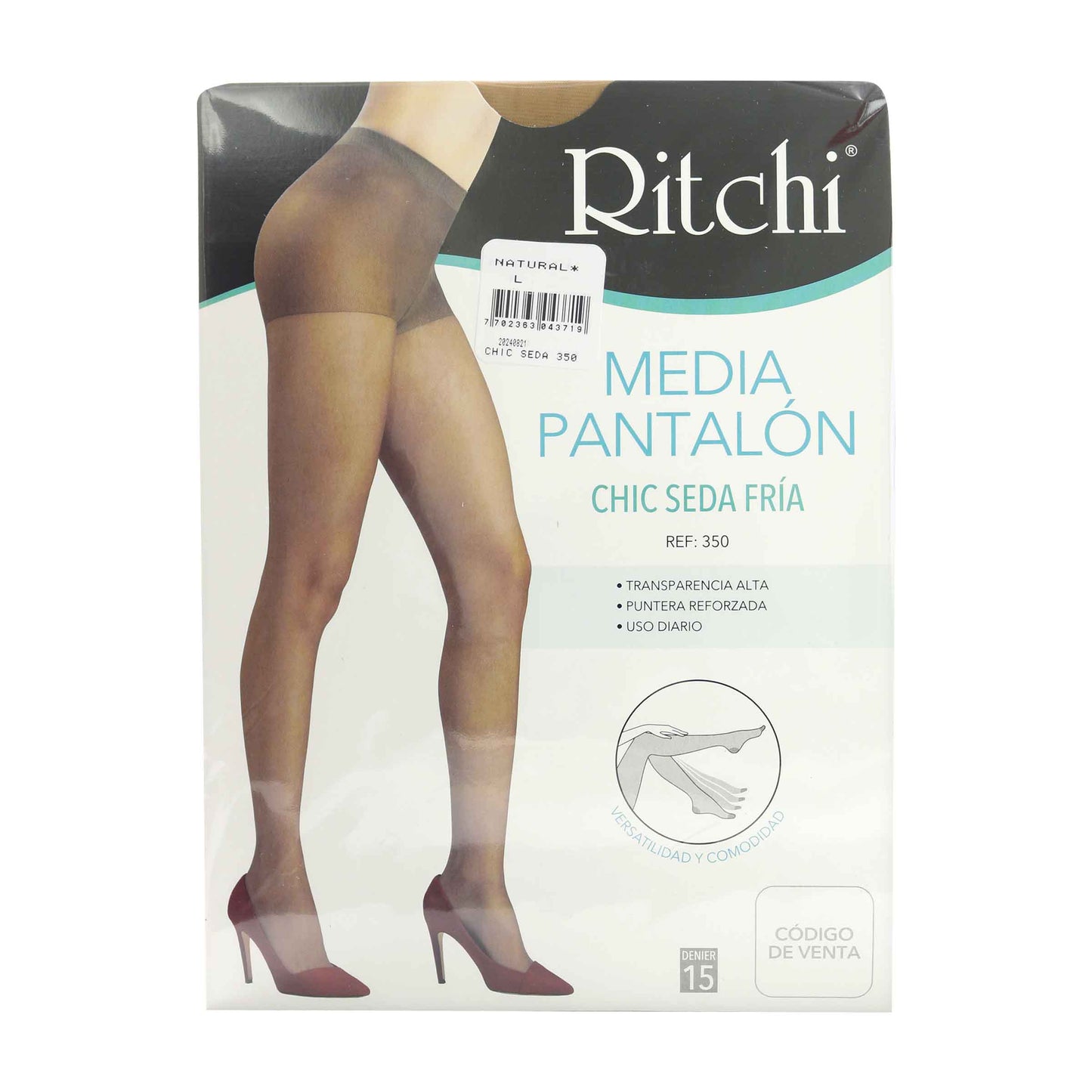 Medias Pant.ritchi Chic Seda Natural L