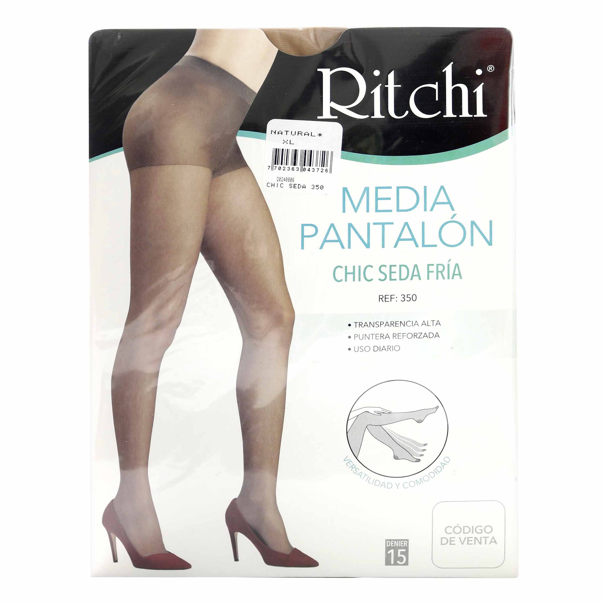 Medias Pant.ritchi Chic Seda Natural Xl