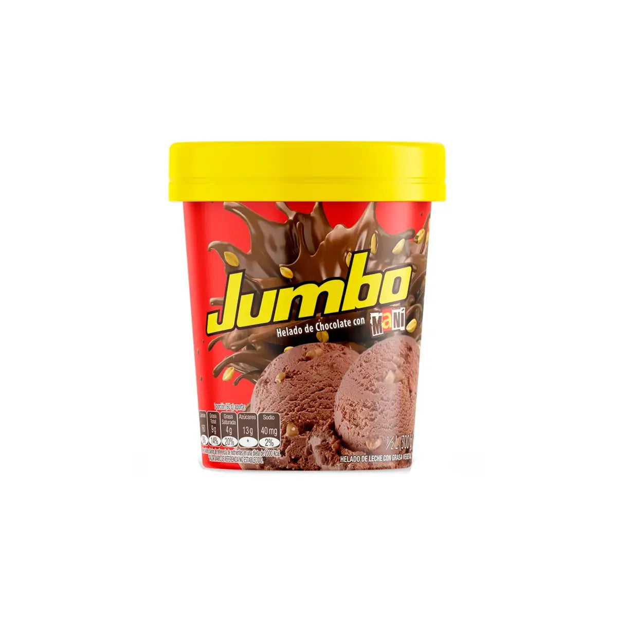 Helado Medio Litro Chocolate/mani 300g