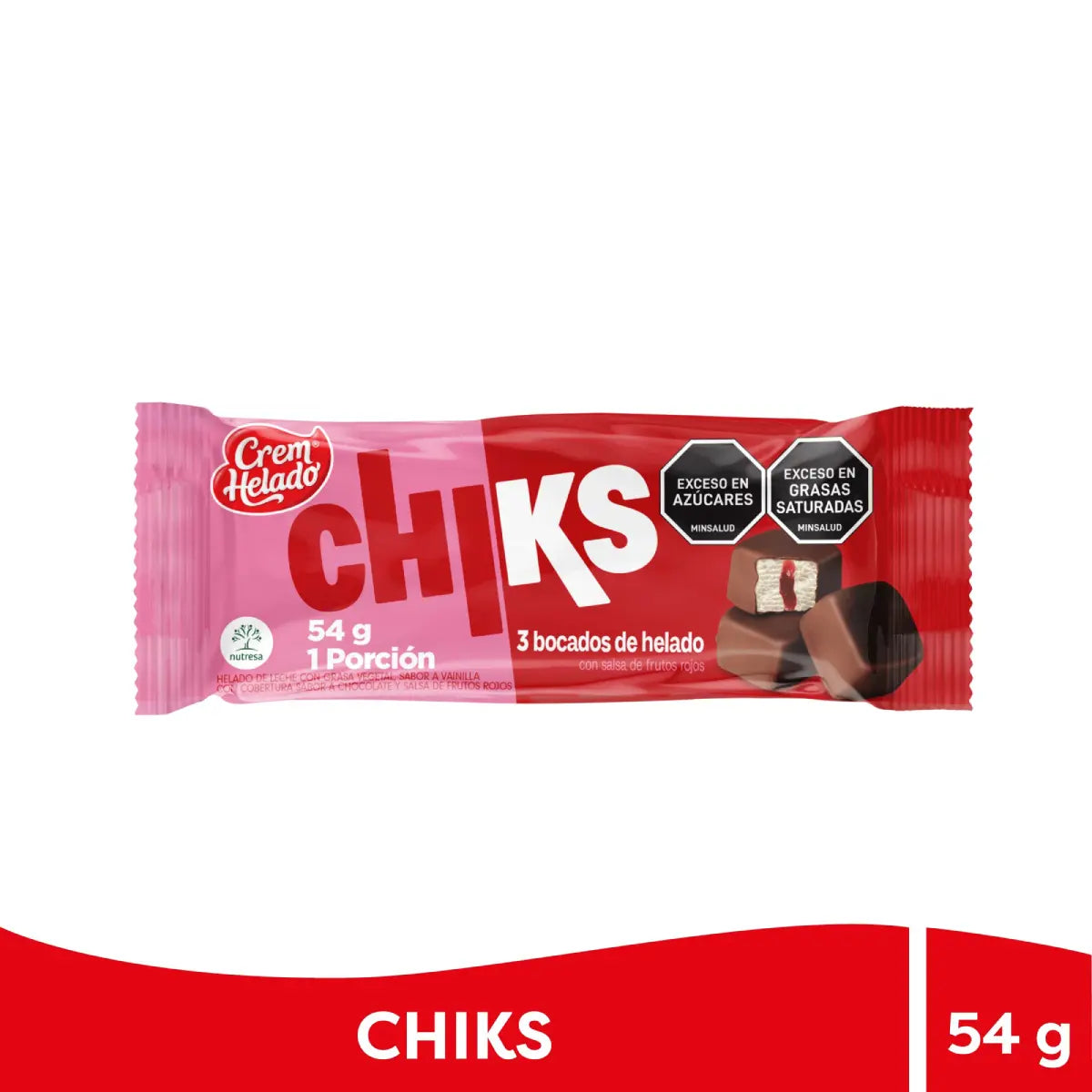 Helado Chiks Vainilla 54 g X 20un
