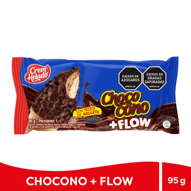 Helado Choco Cono Flow 95 Gramos X 24 Unidades