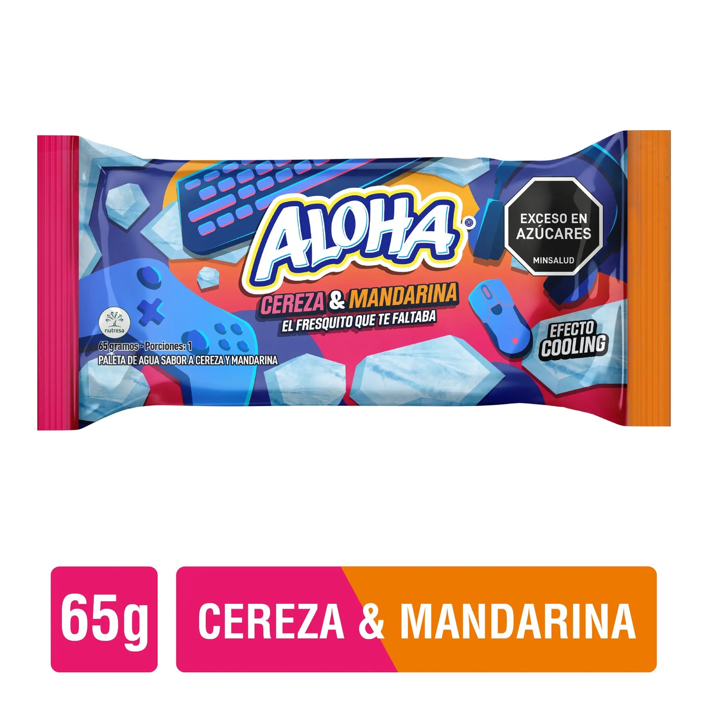Helado Aloha Cereza&mandarina 65g