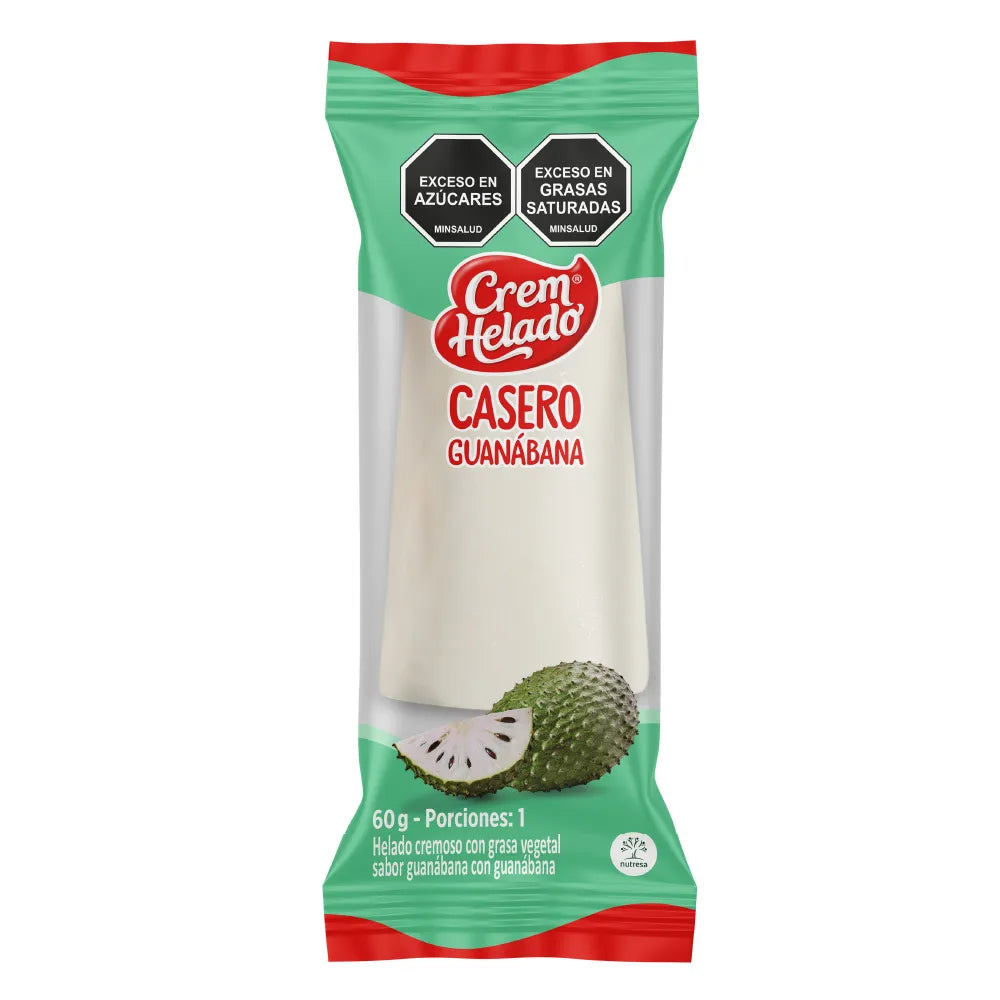 Helado Casero Guanábana 60 Gramos