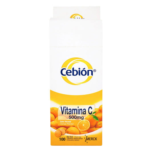 Cebion Masticable Naranja 100 Tabletas