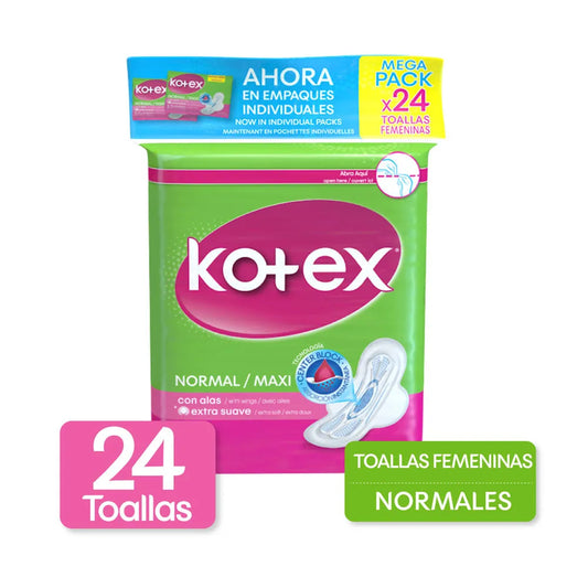 ToallaS Kotex Normal 24 Unidades