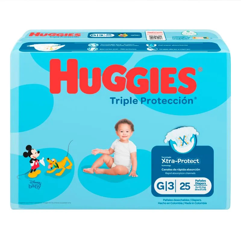 Pan Huggies Trip Protector 3/g 25 Unidad E.i