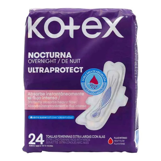 Toa.kotex Nocturna Ultraprtotect 24 Unidad