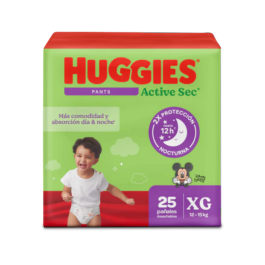 Pan.pants Hugg.active Sec Et.4 Xg 25 Uds