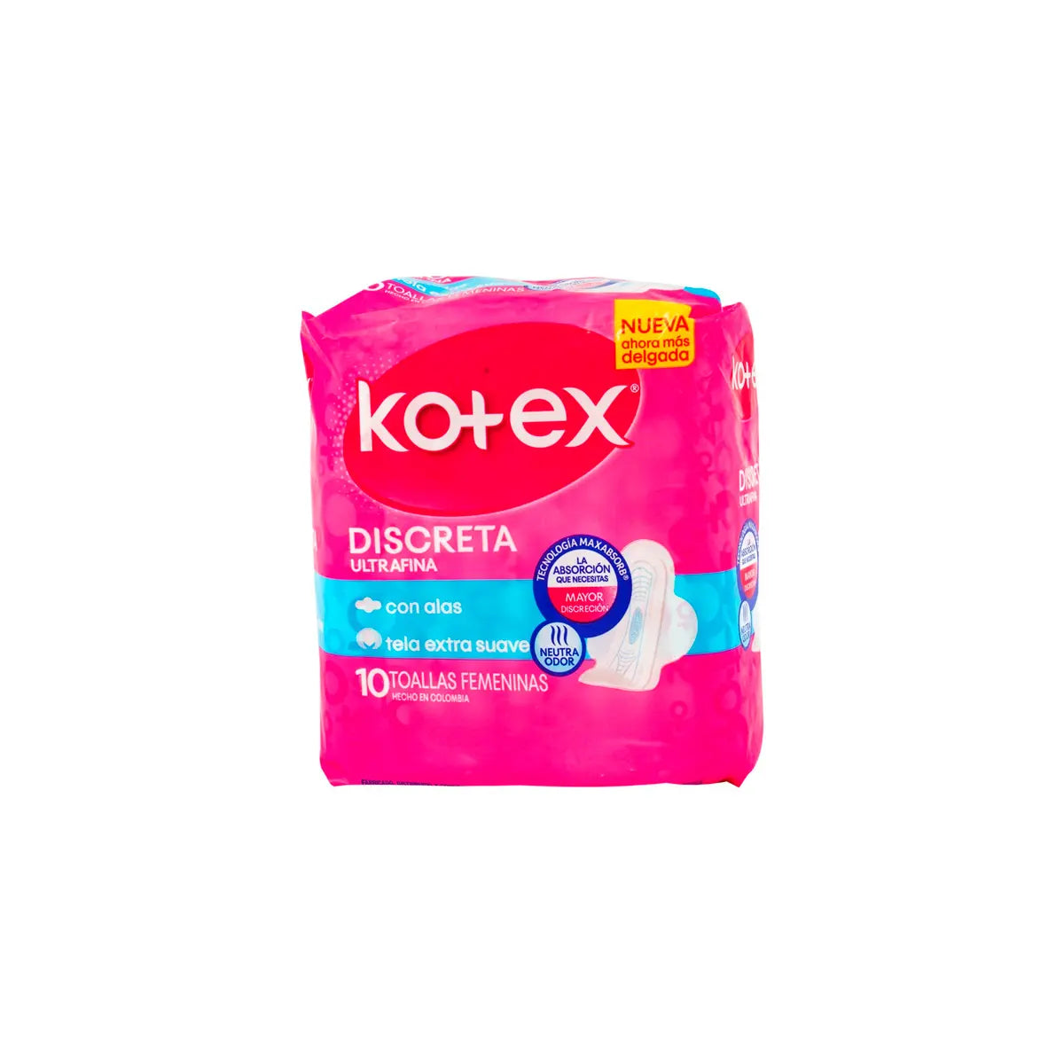 Toa.kotex Discreta Tela 10 Uds