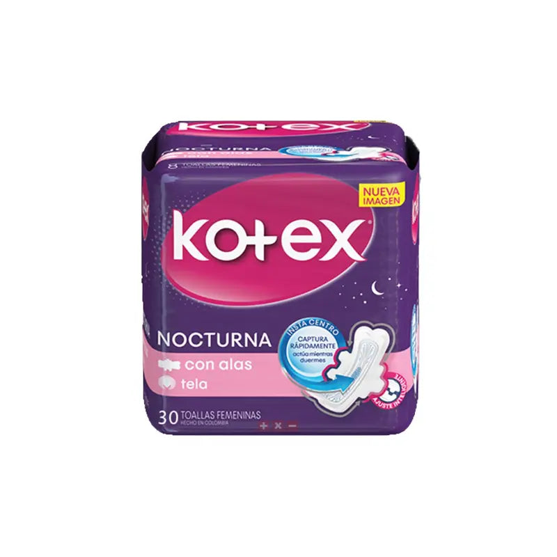 Toa.kotex Nocturna Tela 30 Uds