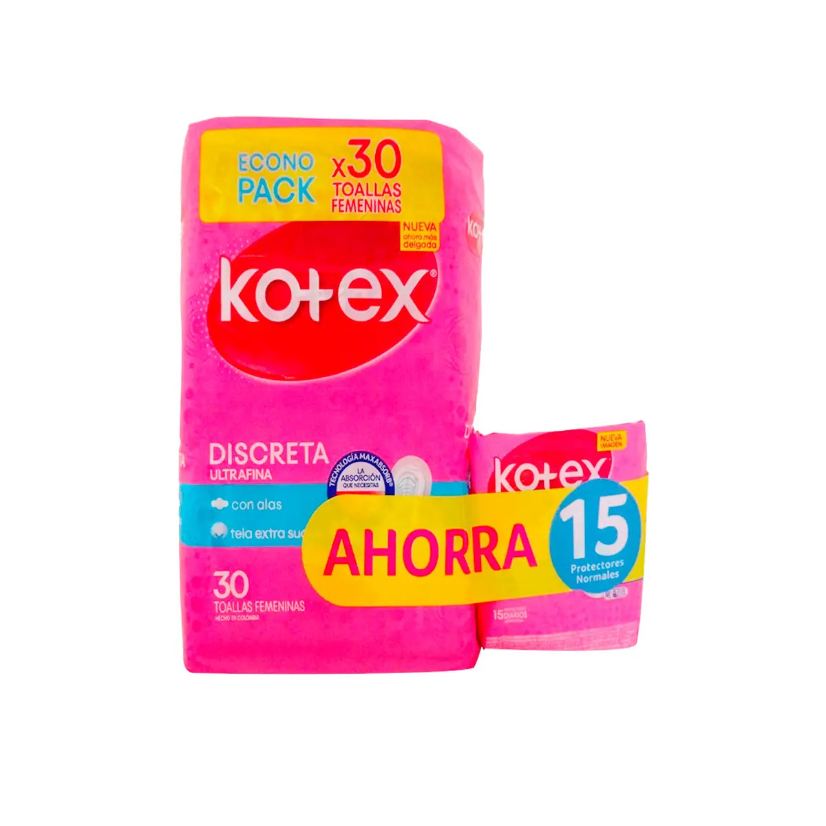 Toa.kotex Econopak Discr.30 Uds Ah.15uds