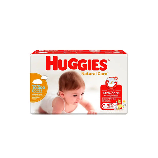 Pan.huggies Nat.car.unisex gDE Et3 50uds