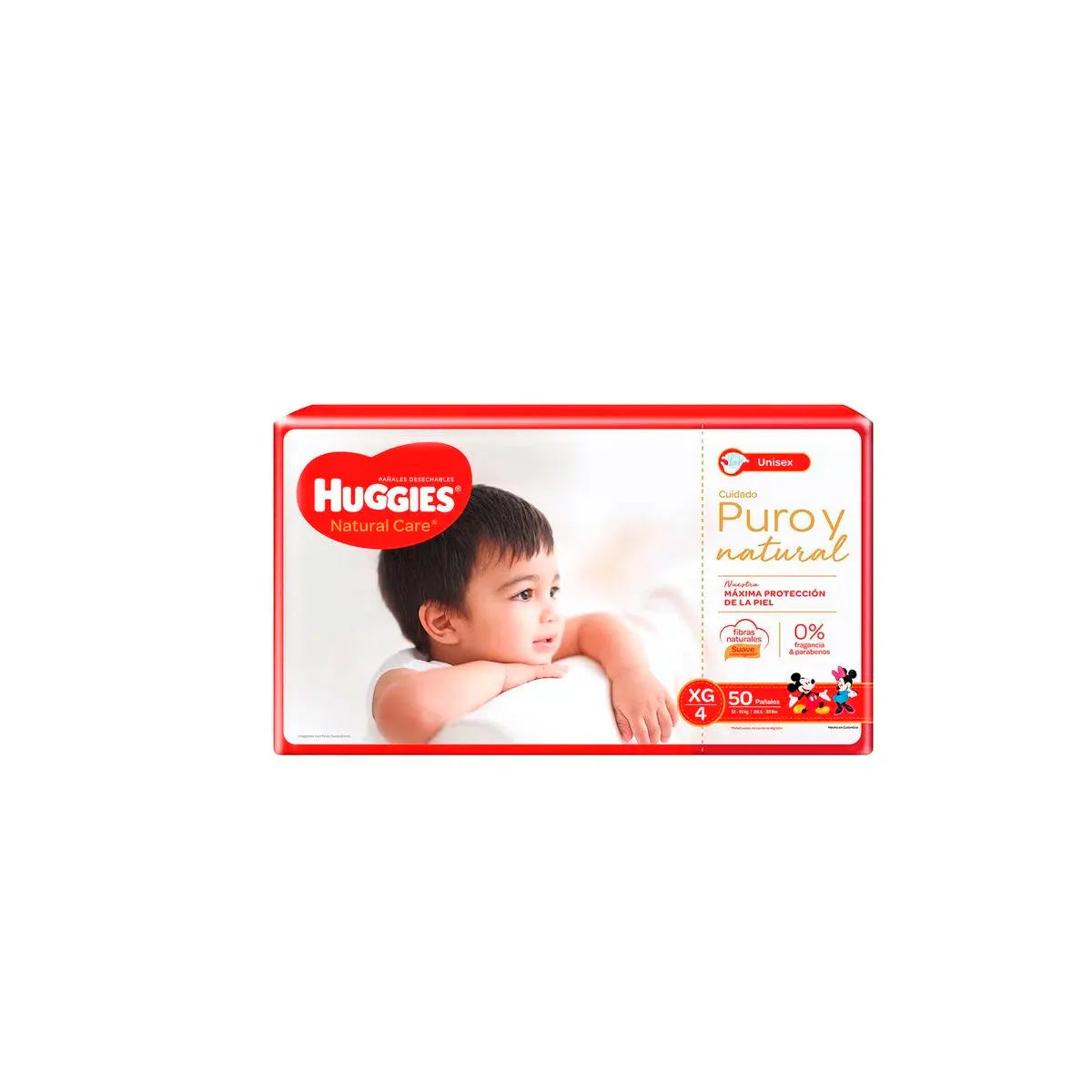 Pan.huggies Nat.car.unisex Xg Et4 50 Uds