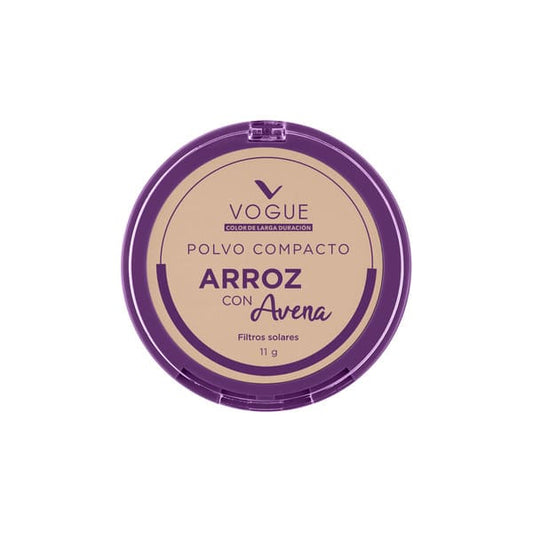 Polvo Compacto De Arroz Vogue Con Filtro Solar Sensual