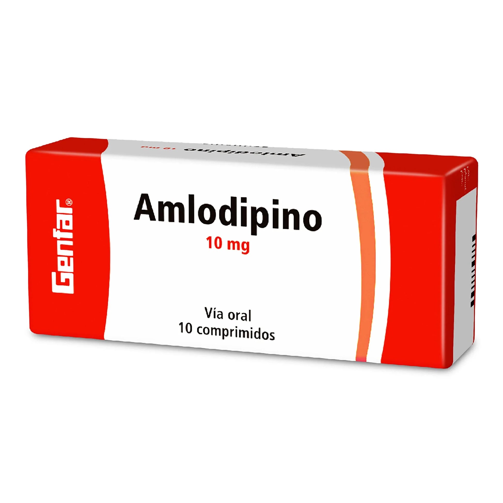 Amlodipino 10 mg 10 Tabletas gF