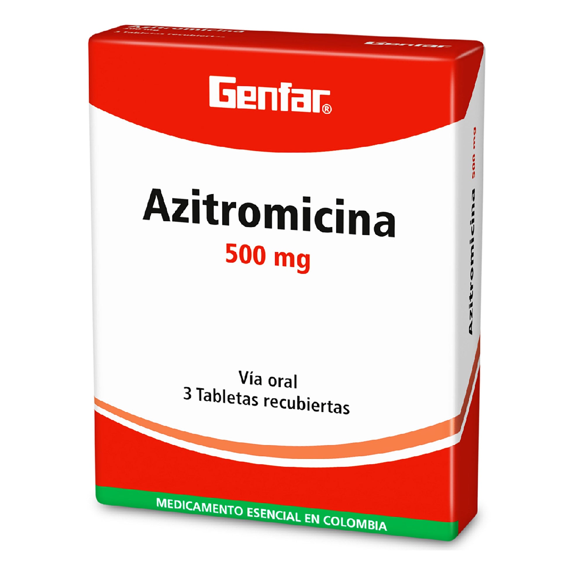 Azitromicina 500 mg 3 Tabletas gF