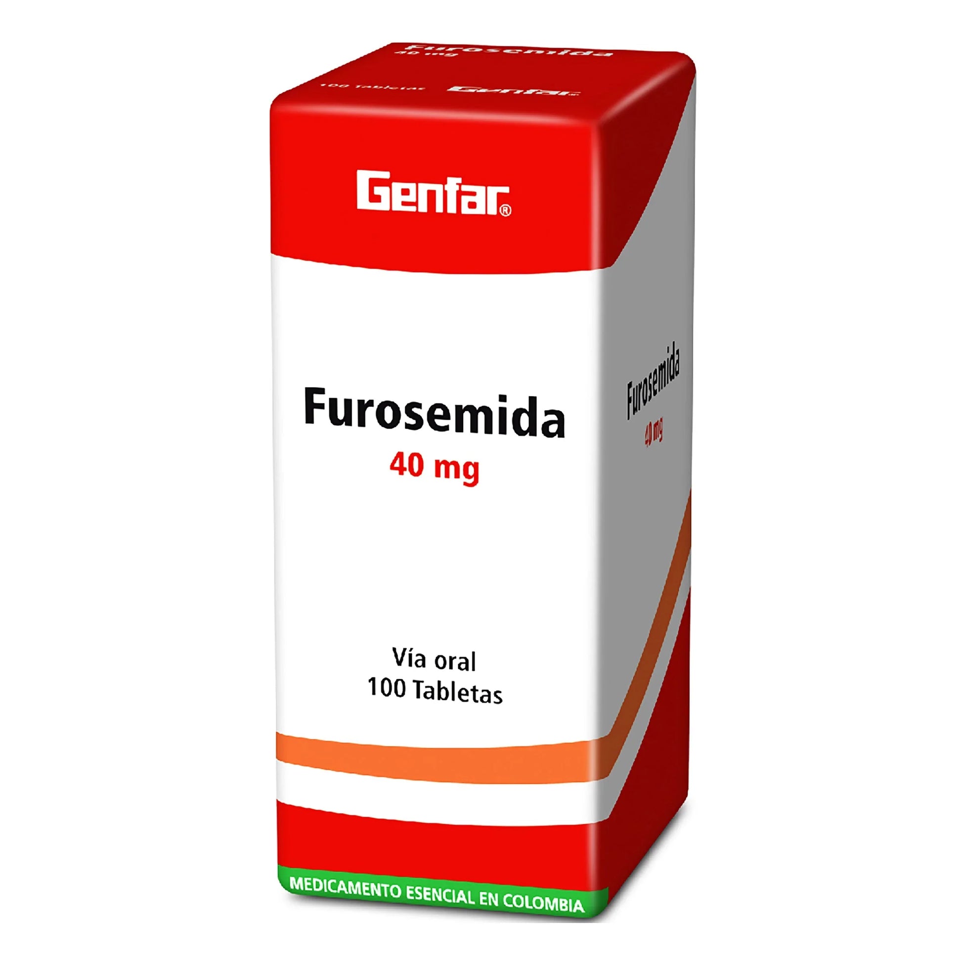 Furosemida 40 mg 100 Tabletas gF