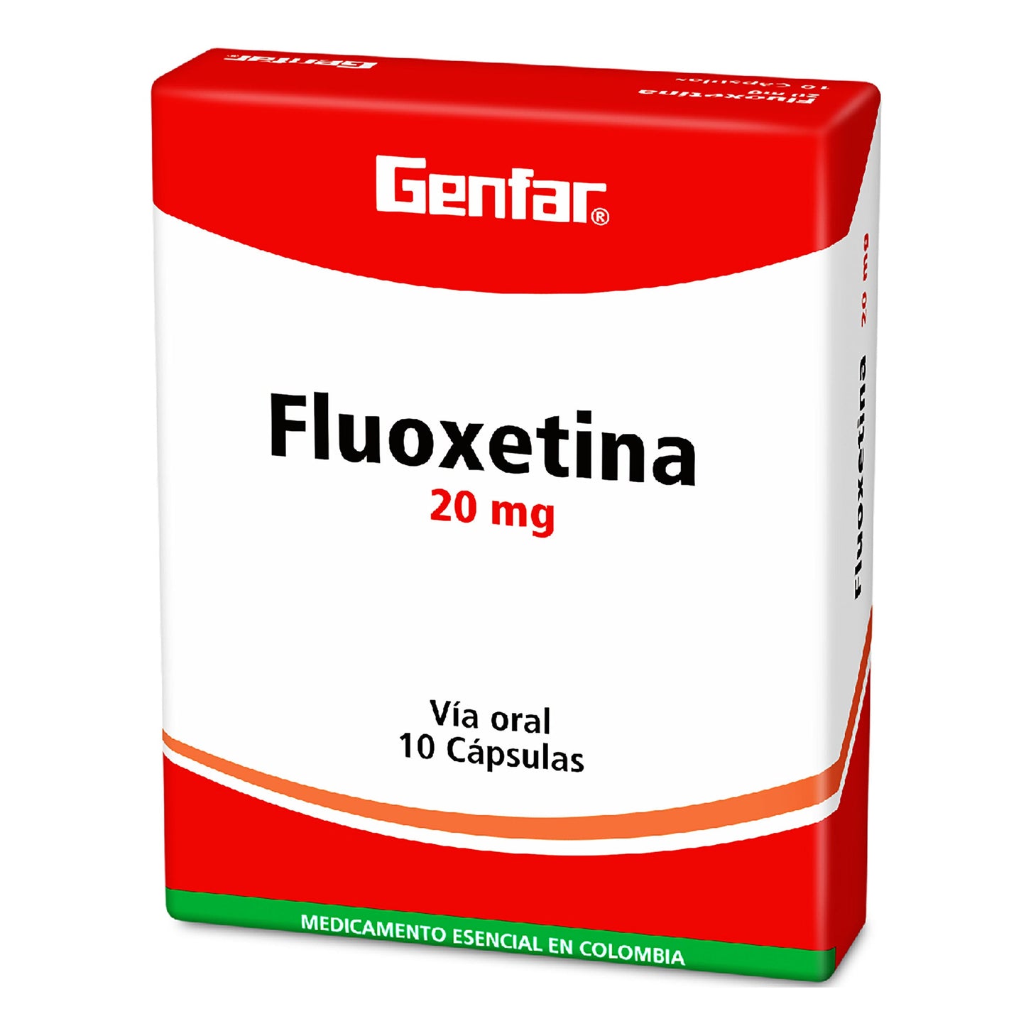 Fluoxetina 20 mg 10 Cápsulas gF