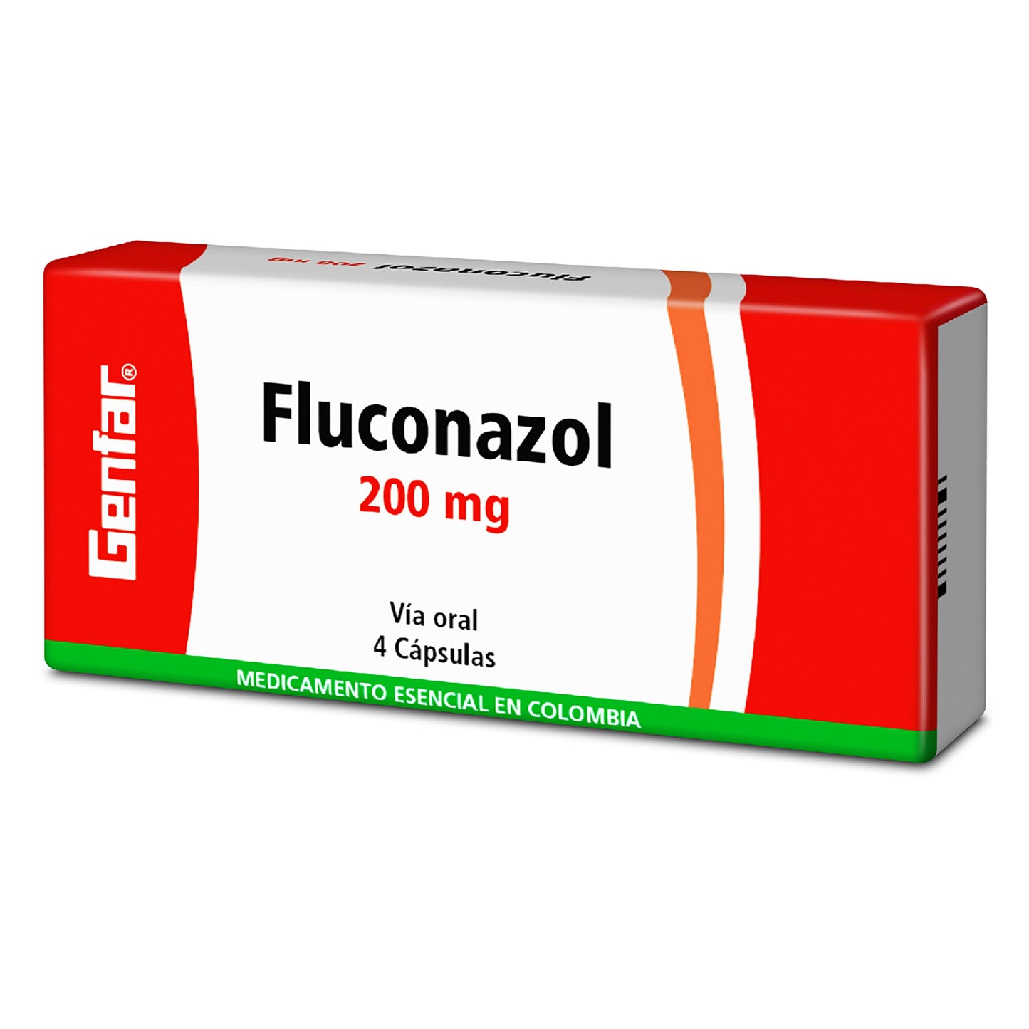 Fluconazol 200 mg 4 Cápsulas gF