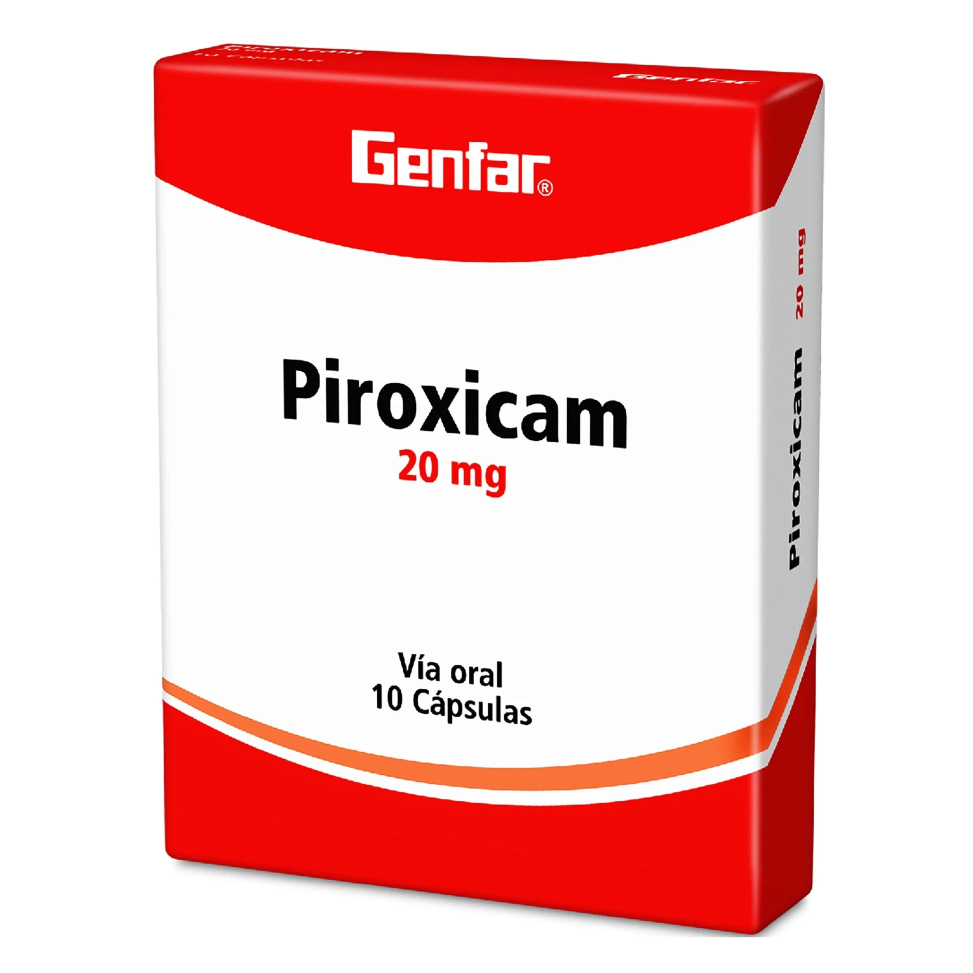 Piroxicam 20 mg 10 Cápsulas gF