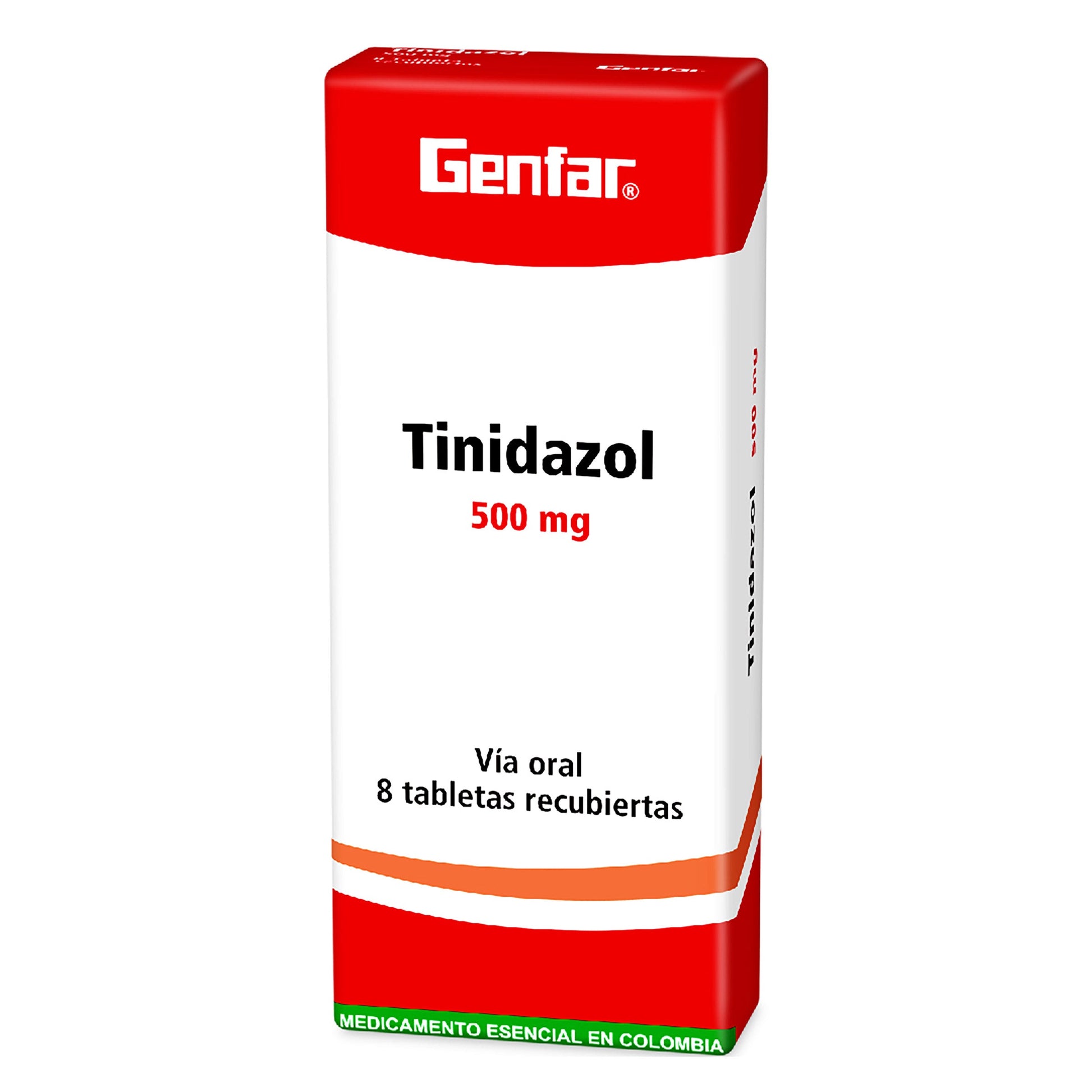 Tinidazol 500 mg 8 Tabletas gF