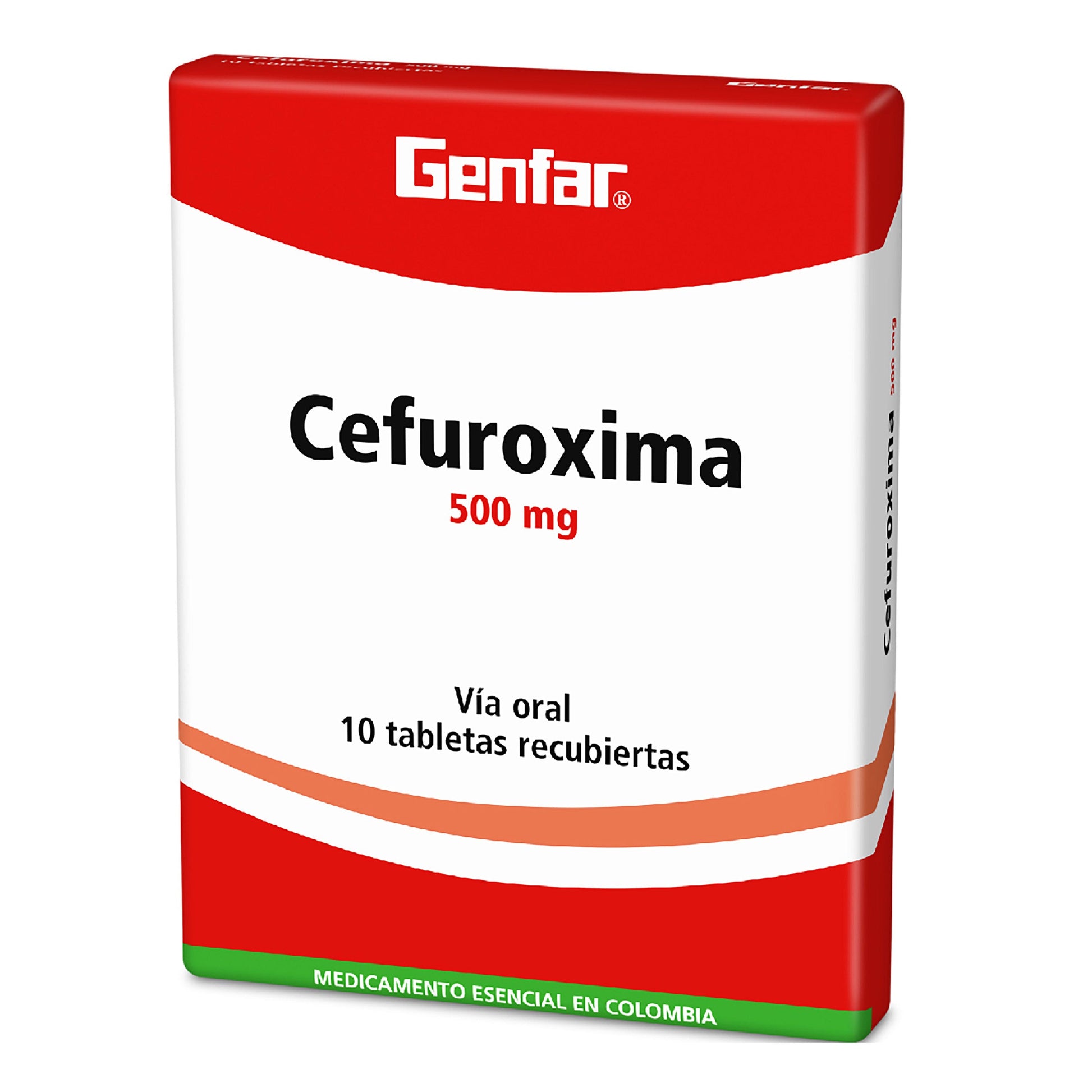 Cefuroxima 500 mg 10 Tabletas gF