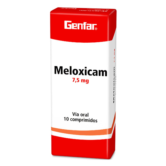 Meloxicam 7.5 mg 10 Tabletas gF