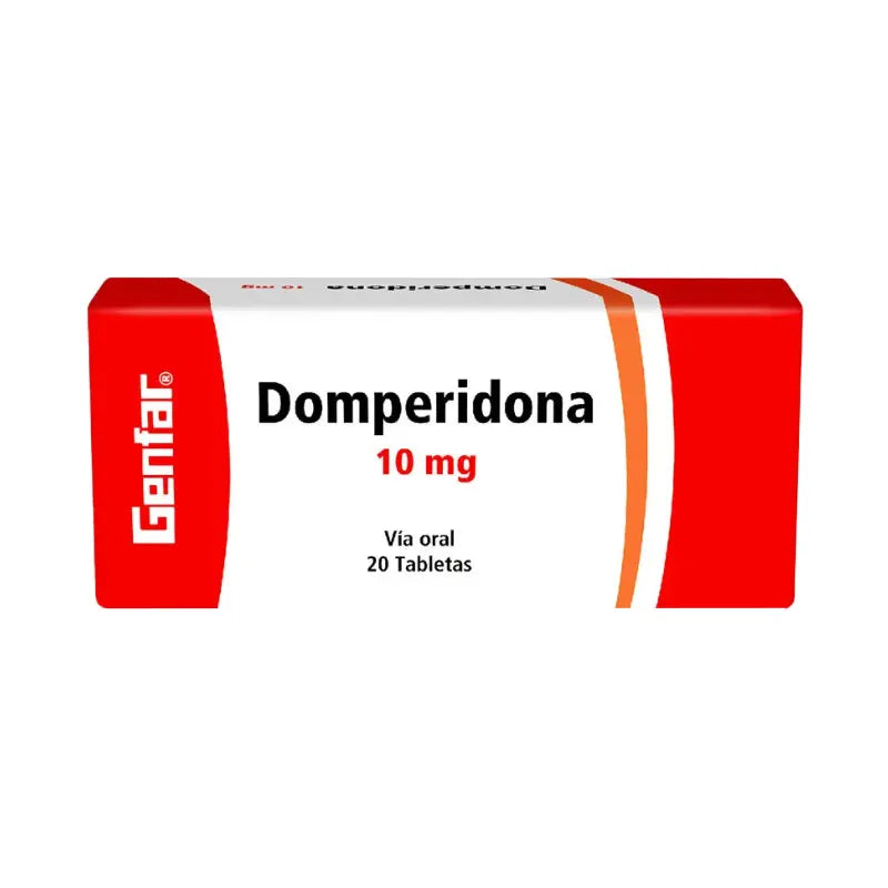 Domperidona 10 mg 20 Tabletas gF