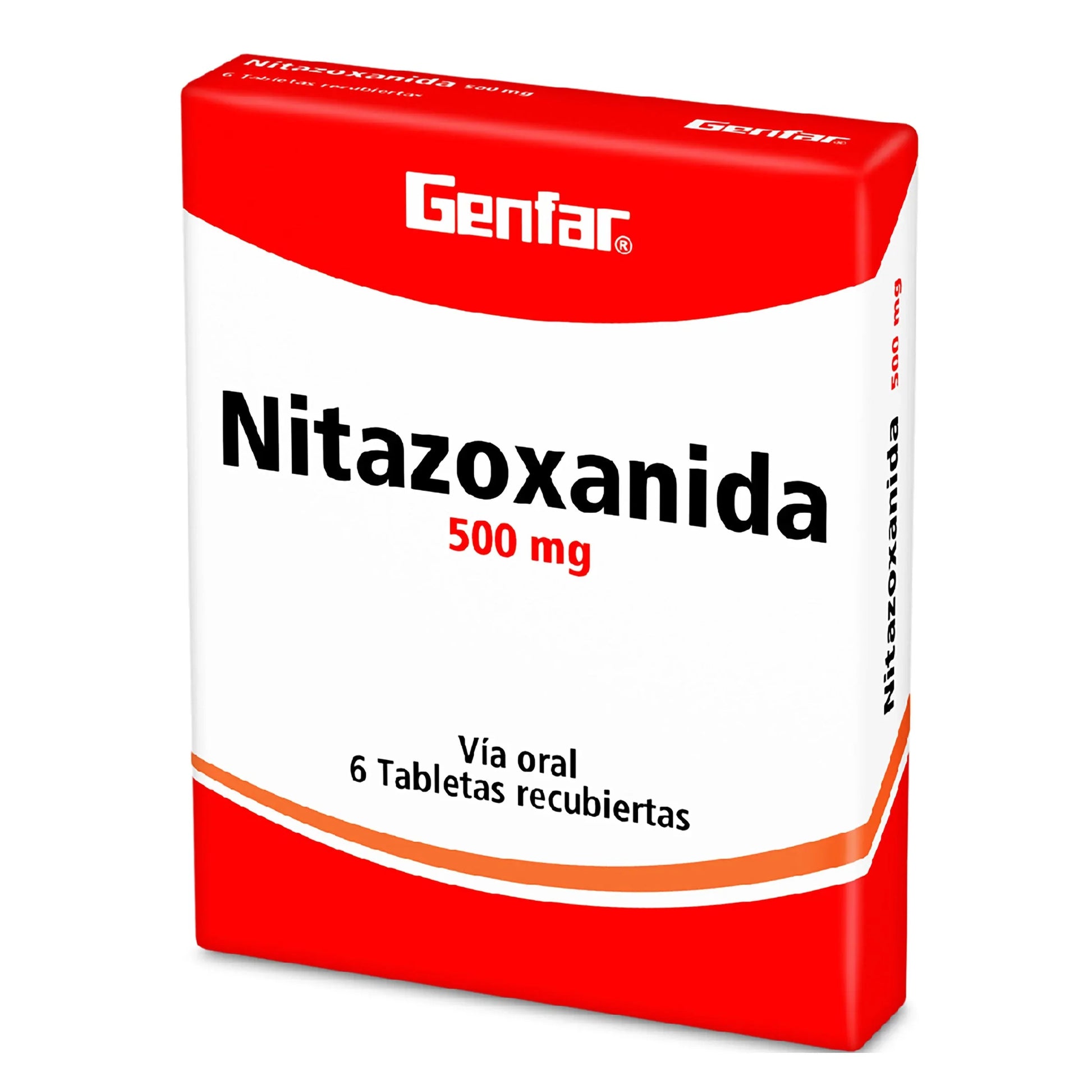 Nitazoxanida 500 mg 6 Tbs gF