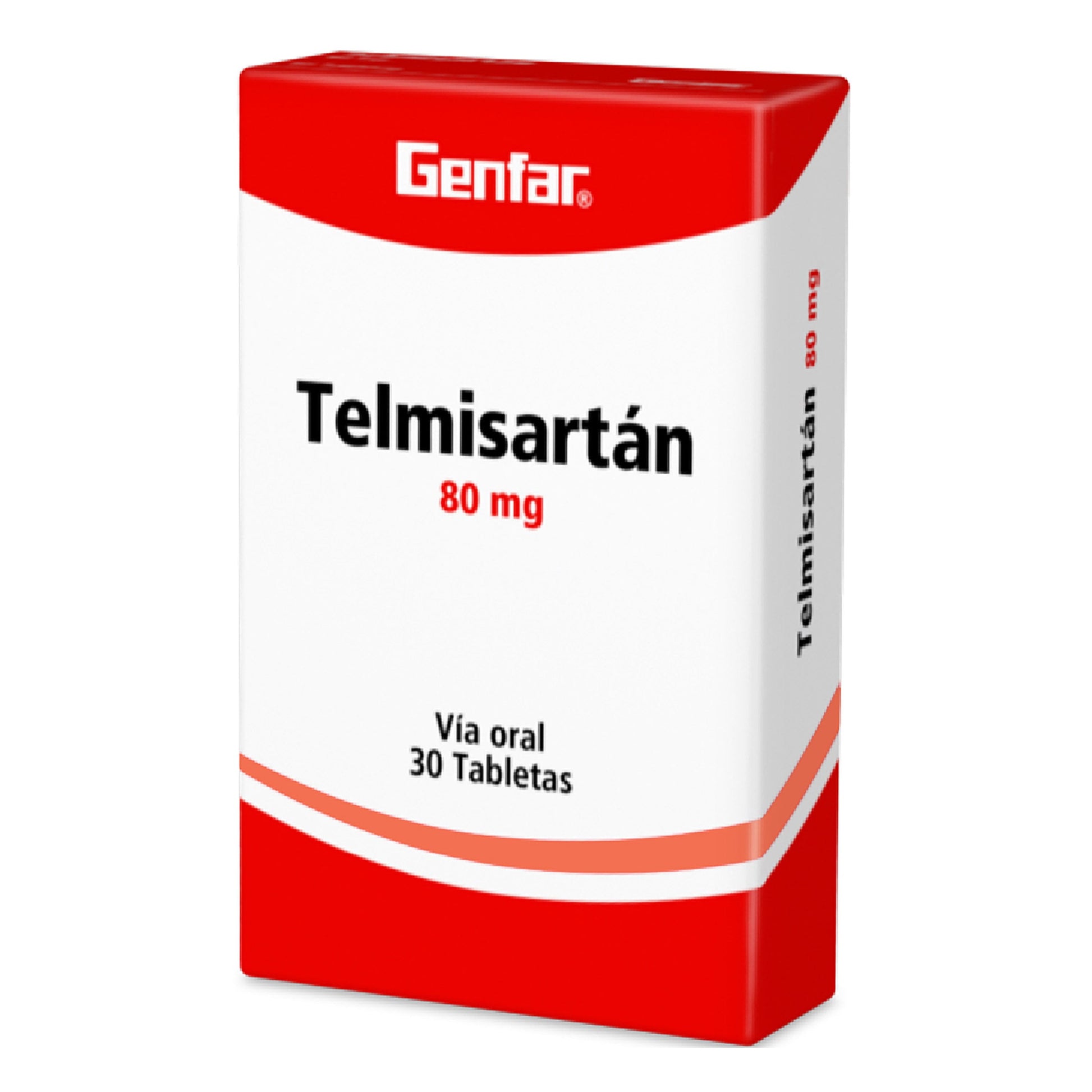 Telmisartán 80 mg 30 Tabletas gF (a)