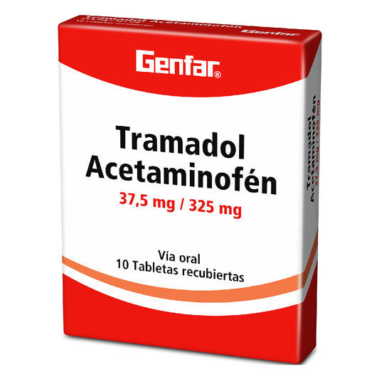 Tramadol 37.5 mg+ACETAM.325 mg 10 Tbs gF