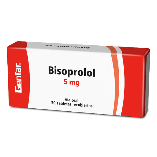 Bisoprolol 5 mg 30 Tabletas gF