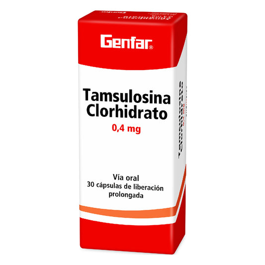 Tamsulosina 0.4 mg 30 Cápsulas gF