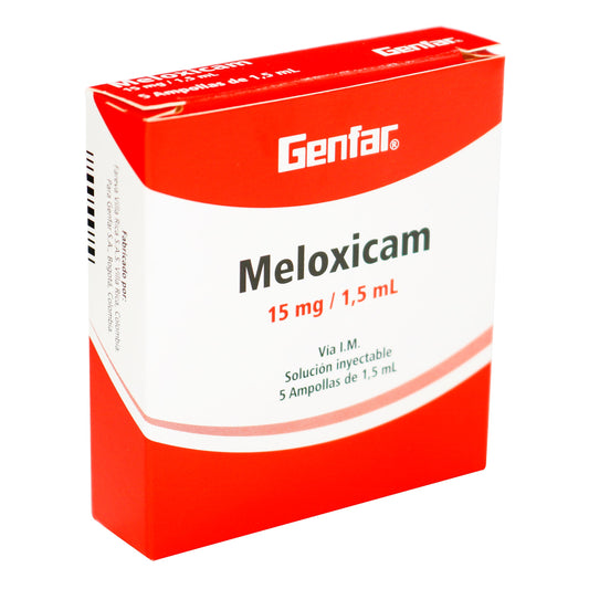 Meloxicam 15 mg X 5 Ampollas gF