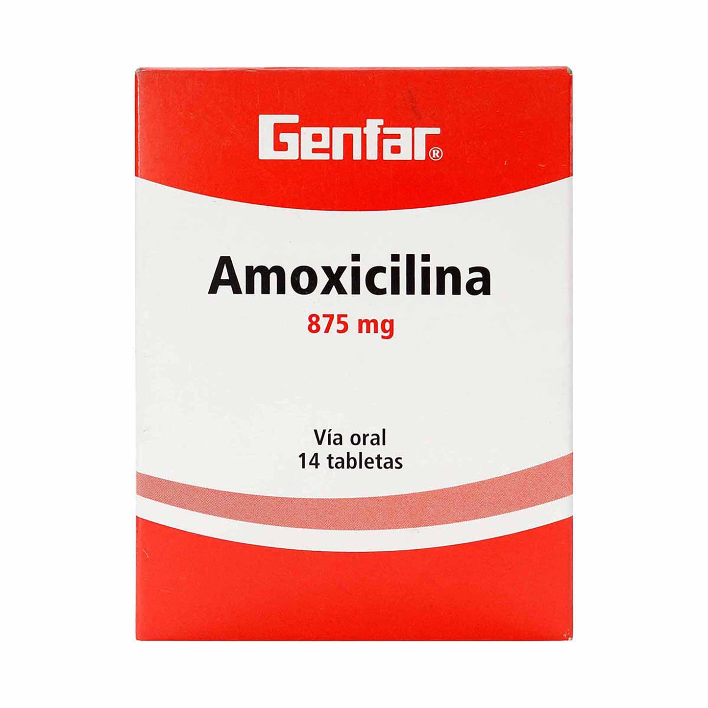 Amoxicilina 875 mg 14 Tabletas gF