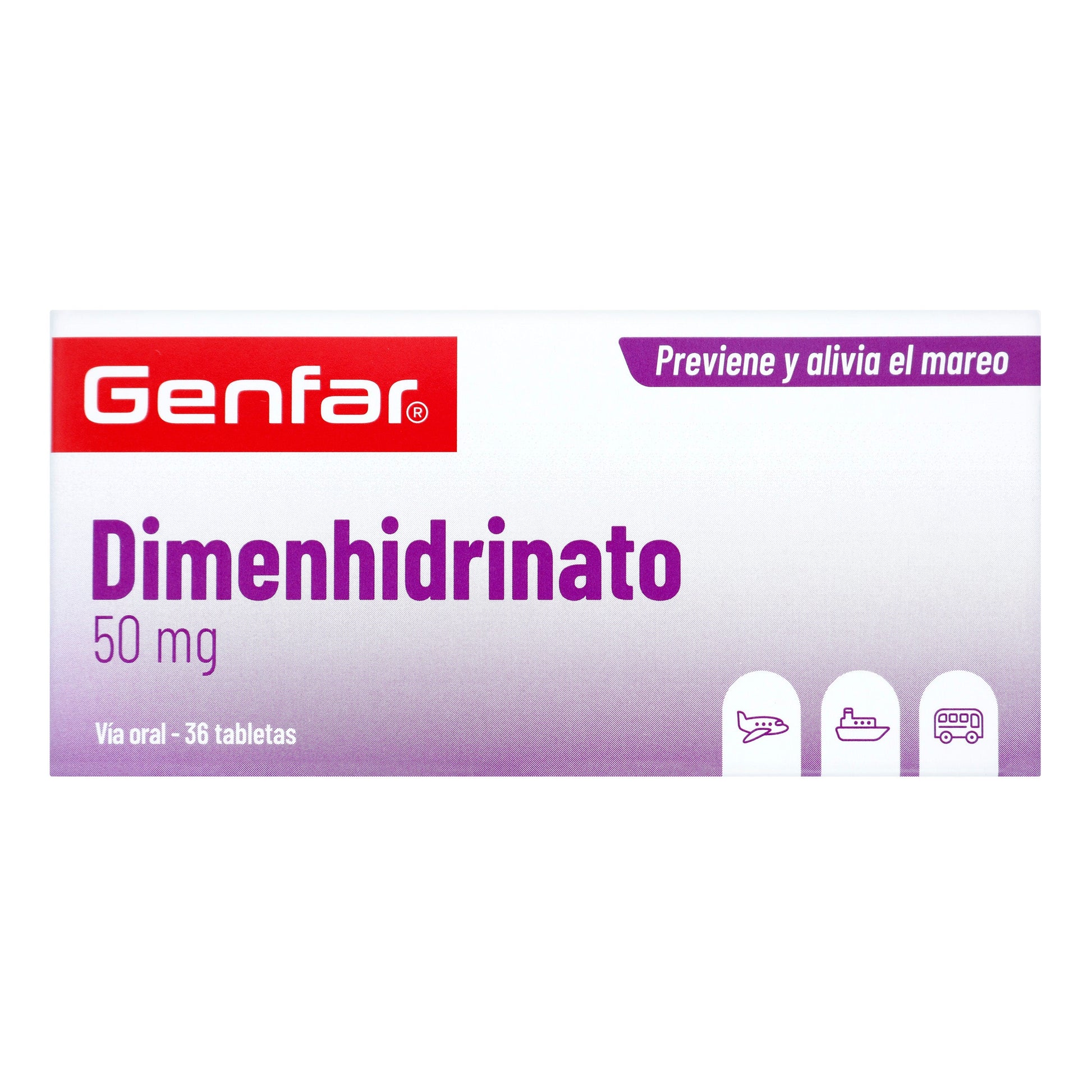 Dimenhidrinato 50 mg 36 Tbs gF