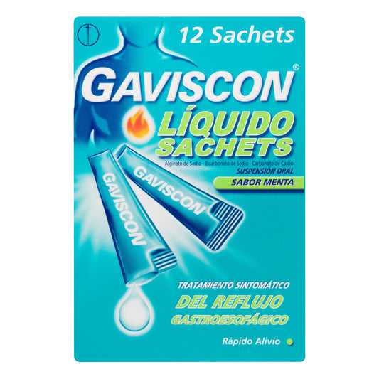 gAVISCON Suspensión Menta 10 ml X 12 Uds