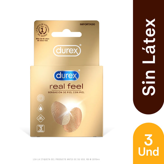 Preservativo.DUREX Real Feel 3uds