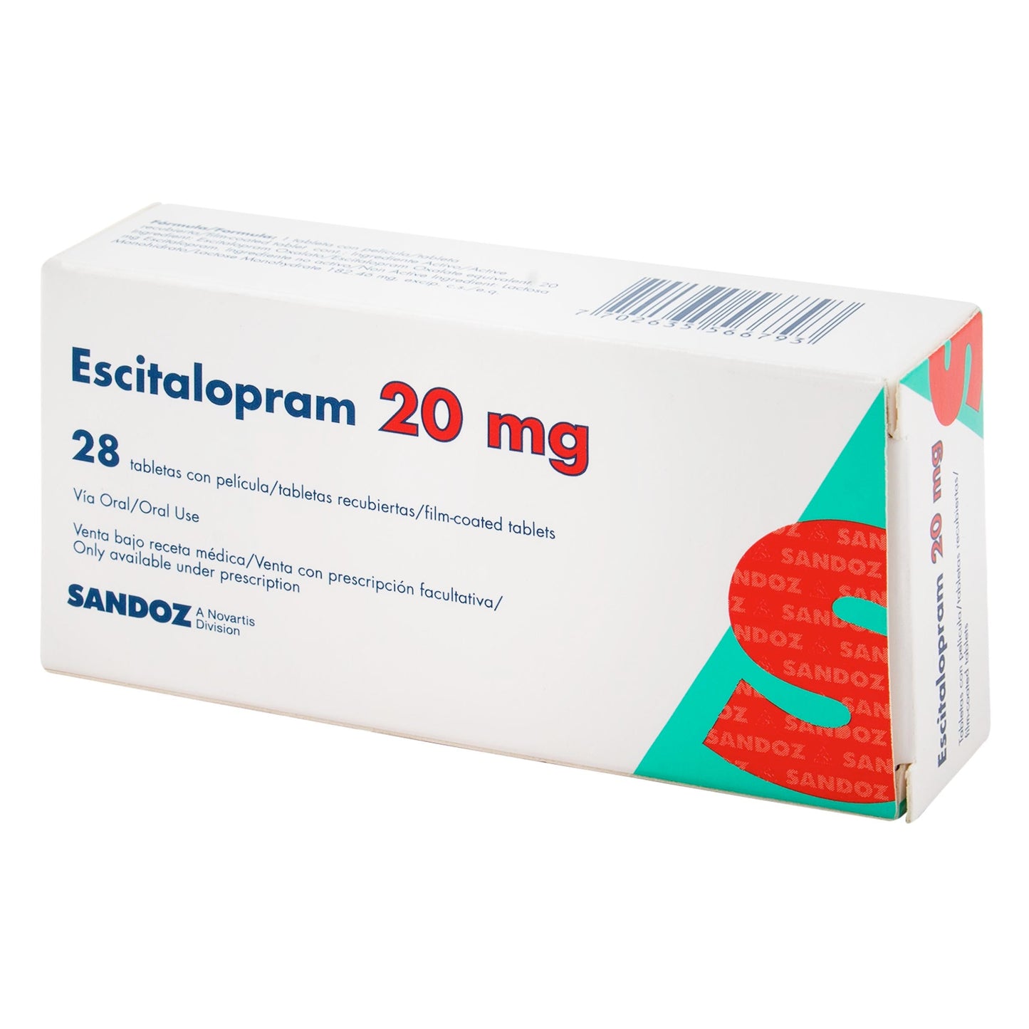 Escitalopran 20 mg 28 Tbs Sz