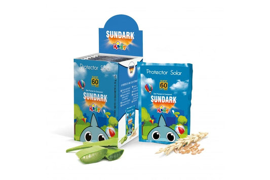 Caja Sachet Protector Solar Crema Gel Kids