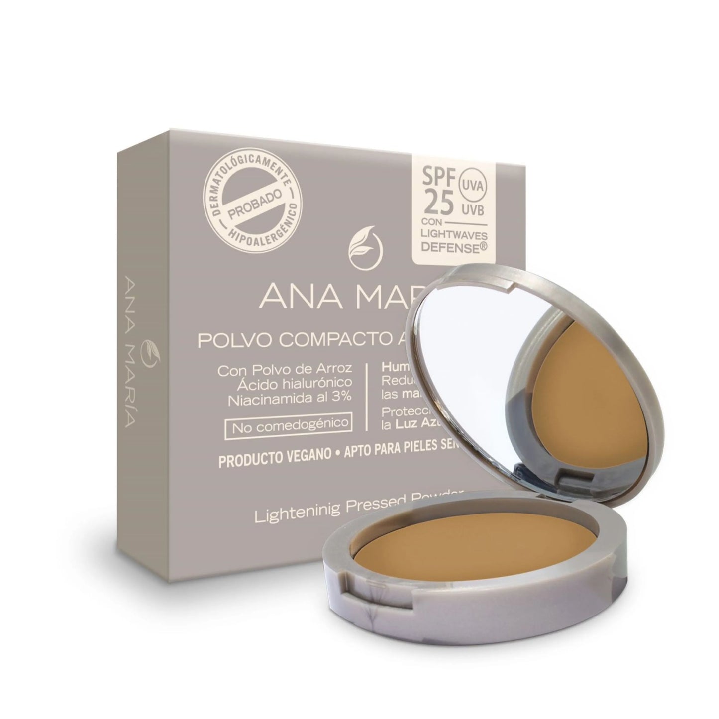 Compacto Aclarante Humectante Cocoa 15 Gramos