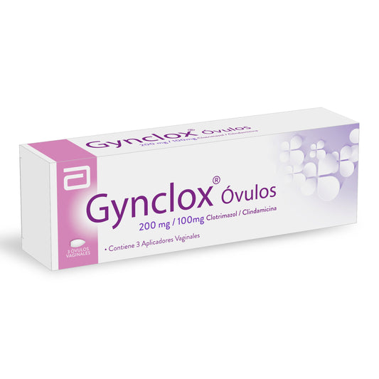 gYNCLOX 3 Tabletas VaginalES (3%+)(pae)