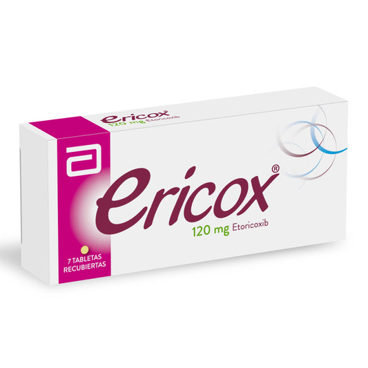 Ericox 120 mg 7 Tabletas(3%+)