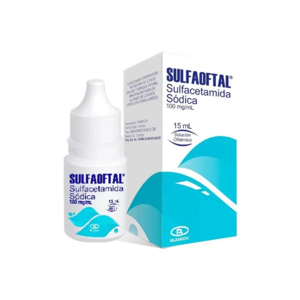 Sulfa Oftálmica Sulfacetamida 10% Solución Oftálmica 15 Mililitros
