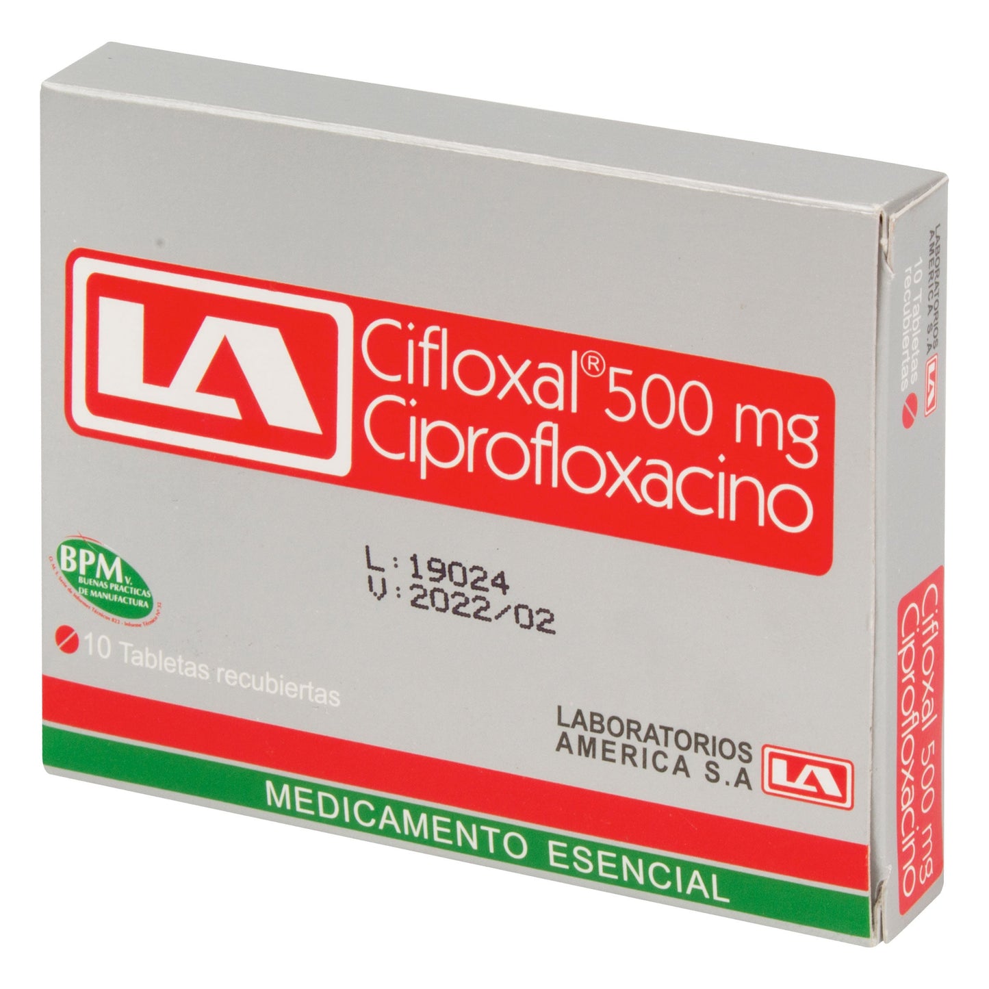 Cifloxal 500 mg X 10 Tabletas