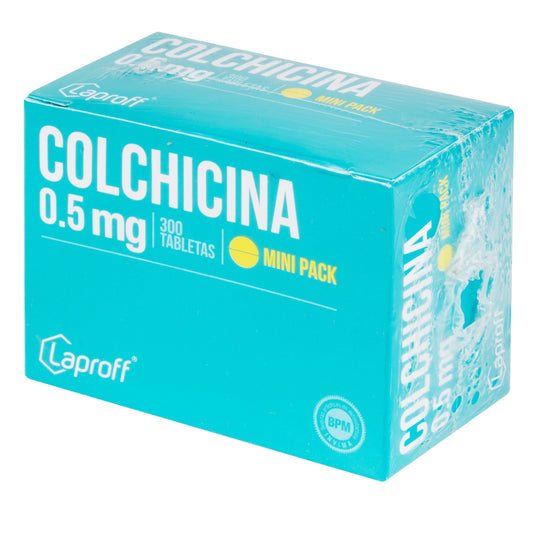Colchicina 0.5 mg 300 Tabletas Lp